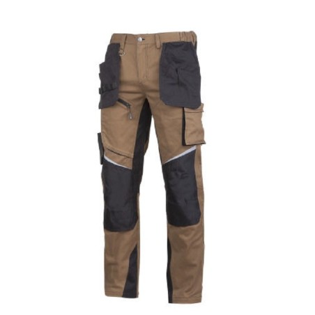 LAHTI PRO Spodnie Ochronne SLIM-FIT Brązowo-Czarne XL L4052204