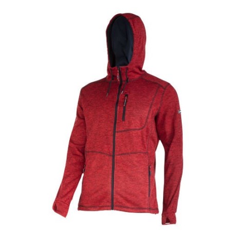LAHTI PRO Bluza z Kapturem Suwak CZERWONA XL L4013404