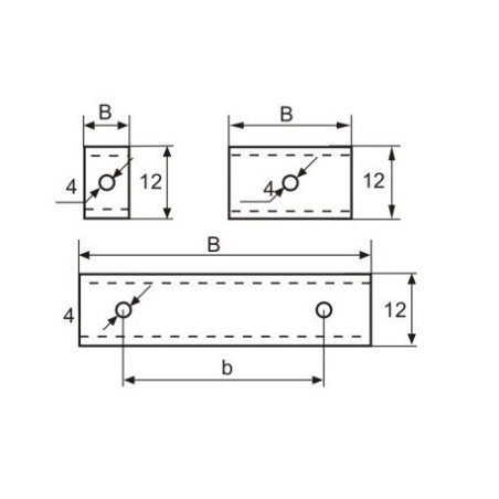 FABA Płytka HM Dwuostrzowa 30x12x1,5 E N0000725E