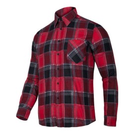 LAHTI PRO Koszula Flanelowa 120G/m2 CZERWONA XL LPKF1XL