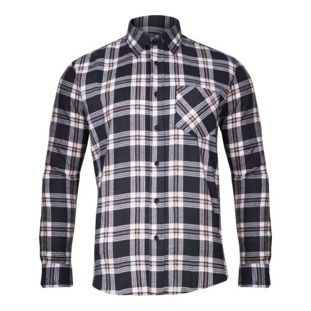 LAHTI PRO Koszula Flanelowa 120G/m2 GRANAT-BEŻ M