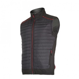 LAHTI PRO Bezrękawnik Ocieplany Czarno-Czerwony 2XL L4131005