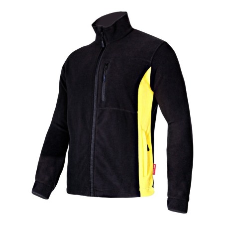 LAHTI PRO Bluza Polarowa CZARNO-ŻÓŁTA 3XL L4010106