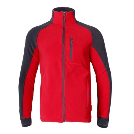 LAHTI PRO Bluza Polarowa CZERWONO-SZARA S LPBP1S