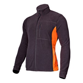 LAHTI PRO Bluza Polarowa GRAITOWO-POMARAŃCZOWA M L4010202