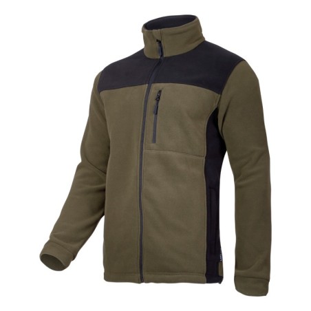 LAHTI PRO Bluza Polarowa KHAKI-CZARNA S L4011601