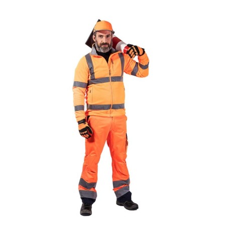 LAHTI PRO Bluza Polarowa Ostrzegawcza Pomarańczowa M L4011002