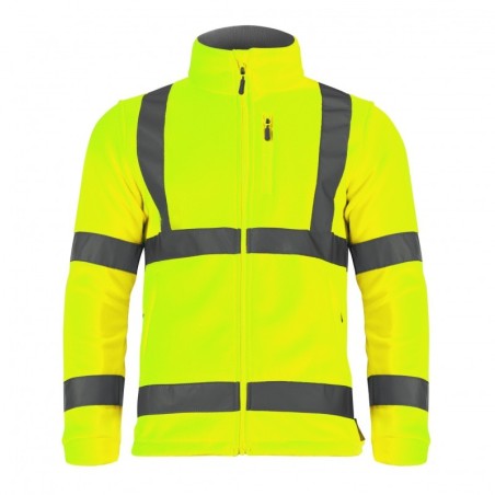 LAHTI PRO Bluza Polarowa Ostrzegawcza ŻÓŁTA S L4010901