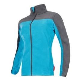 LAHTI PRO Bluza Polarowa Damska TURKUSOWO-SZARA M L4010302