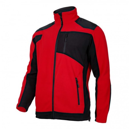 LAHTI PRO Bluza Polarowa ze Wzmocnieniami CZERWONA 3XL L4011506