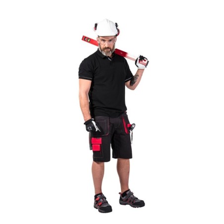 LAHTI PRO Spodenki Krótkie Czarno-Czerwone 3XL L4070406