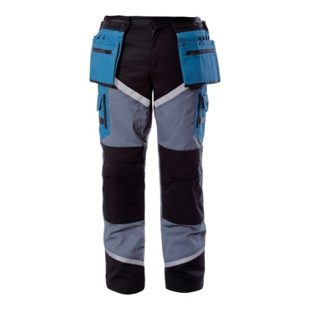 LAHTI PRO Spodnie Ochronne Do Pasa Z Pasami Odblaskowymi 3XL L4050206