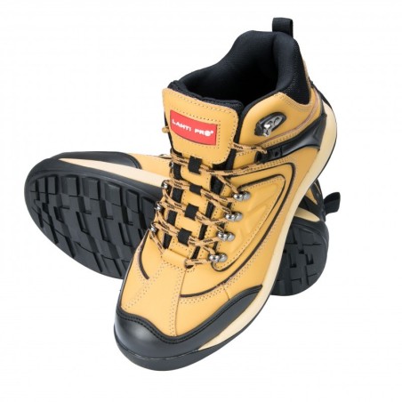 LAHTI PRO Trzewiki Nubukowe Miodowo-Czarne 45 L3010245