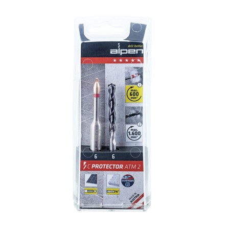 ALPEN Zestaw 2szt Wierteł C Protector 6mm 0000303062100