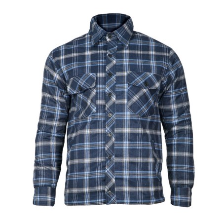 LAHTI PRO Koszula Flanelowa Ocieplana GRANATOWO-NIEBIESKA XL L4180204