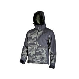 LAHTI PRO Kurtka Softshell Z Kapturem Moro Zielono-Czarna L L4093203