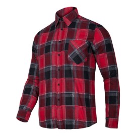 LAHTI PRO Koszula Flanelowa 120G/m2 CZERWONA S LPKF1S