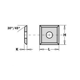 ITA CMT Płytka Czterostrzowa HM 412124 12x12x1,5 SMG02 2