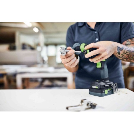 FESTOOL 18V Akumulatorowa wiertarko-wkrętarka udarowa QUADRIVE TPC 18/4 I-Basic 575604