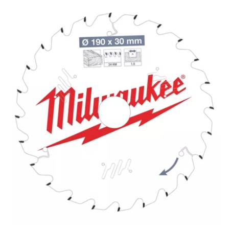 MILWAUKEE 190x30x1.6x24 Tarcza Pilarska 4932471300