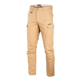 LAHTI PRO Spodnie Bojówki Beżowe SLIM FIT L L4052103