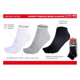 LAHTI PRO Skarpety Robocze Cienkie za Kostkę 3sz 39-42 l3091039 2