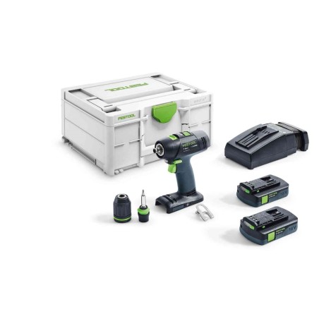 FESTOOL 18V Akumulatorowa wiertarko-wkrętarka T18+3 C 3,1-Plus 576449