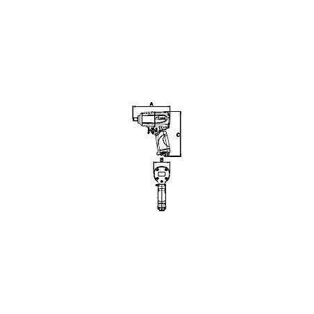 B&B Klucz Pneumatyczny z Chwytem 1/2"AIWC1/2"THM