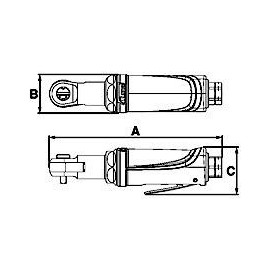 B&B Klucz Pneumatyczny Kątowy ARS1/4" 2