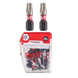 MILWAUKEE Bit TORX 25mm T30 25szt Udarowy SHOCKWAVE 4932430886