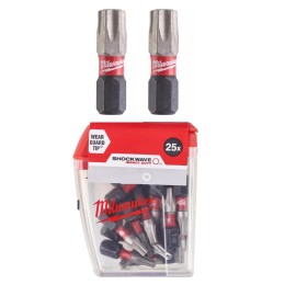 MILWAUKEE Bit TORX 25mm T40 25szt Udarowy SHOCKWAVE 4932430889