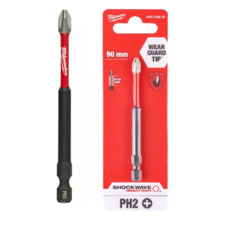 MILWAUKEE Bit PH2 90mm Udarowy SHOCKWAVE 4932430856