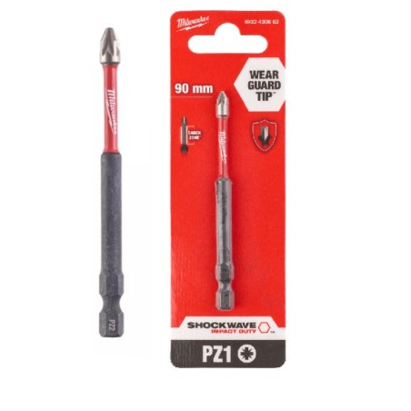 MILWAUKEE Bit PZ1 90mm Udarowy SHOCKWAVE 4932430862