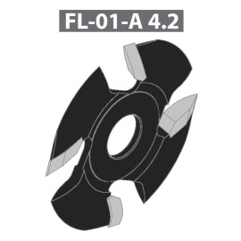 FABA Frez Nasadzany do zaprawek łódeczkowych FL 100x8/22 S.4,2 FL01S100-001
