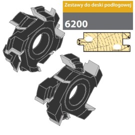 FABA Zestaw Frezów Do Deski Podłogowej 15-27mm 6200/11 Profil 11 D1100S140A0001