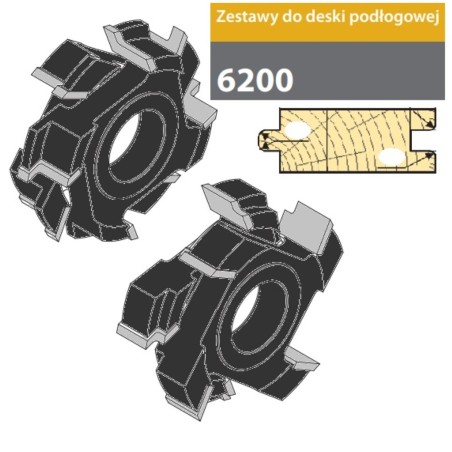 FABA Zestaw Frezów Do Deski Podłogowej 15-27mm 6200/11 Profil 11 D1100S140A0001