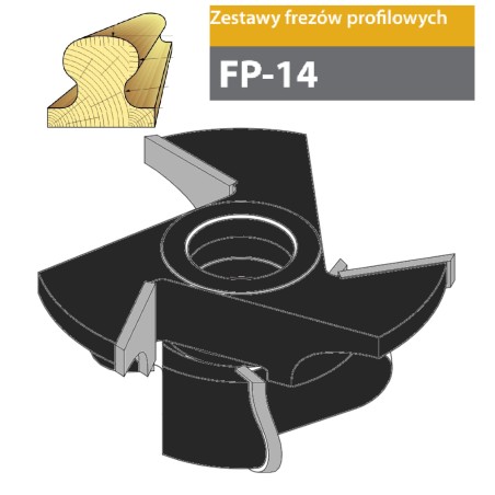 FABA Zestaw Frezów FP-14 Do Poręczy HSS
