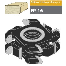 FABA Zestaw Frezów Profilowych FP-16 134/40 HM z-4.0