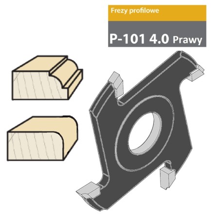 FABA Frez Do Ćwierćwałka P-101 HSS R-20 PRAWY 125x25/30 P101S125P0001