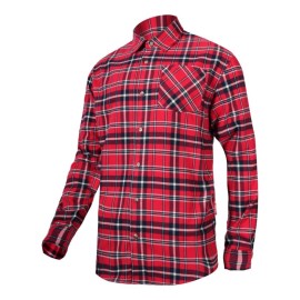 LAHTI PRO Koszula Flanelowa Czerwono-Granatowa XL L4180304