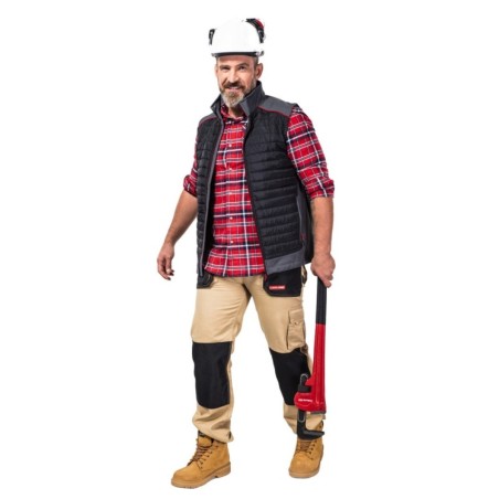 LAHTI PRO Koszula Flanelowa Czerwono-Granatowa XL L4180304