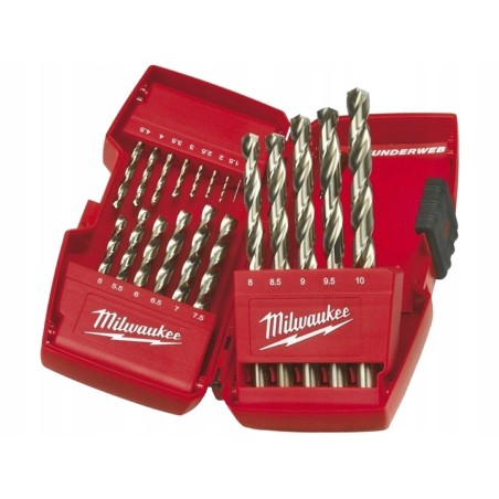 MILWAUKEE ZESTAW WIERTEŁ DO METALU HSS-G THUNDERWEB (19SZT) 4932352374