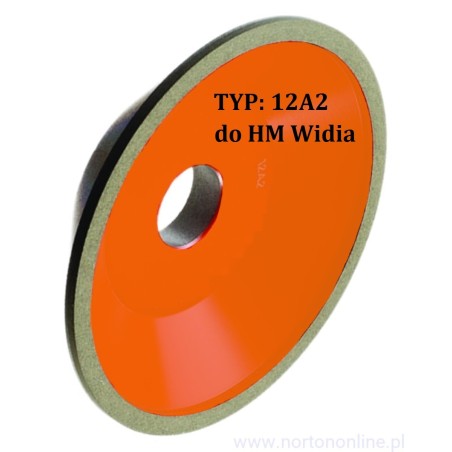POLSKIE OSTRZALNIE HM 12A2 100x4x2x25 D76 K125 Tarcza Diamentowa na Mokro