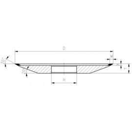 POLSKIE OSTRZALNIE HM VB-8 150x4x2x32 D76 K75 Tarcza Diamentowa na Mokro 2