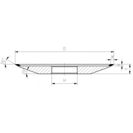 POLSKIE OSTRZALNIE HM VB-8 150x4x2x32 D76 K75 Tarcza Diamentowa na Mokro