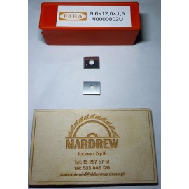 FABA Płytka HM Dwuostrzowa 9,6x12x1,5 mm N0000802 2