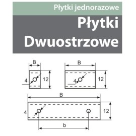 FABA Płytka HM Dwuostrzowa 24,7x12x1,5 (2 otwory) N0000807