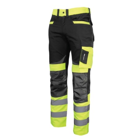 LAHTI PRO Spodnie Ostrzegawcze Czarno-Żółte 2XL L4051105