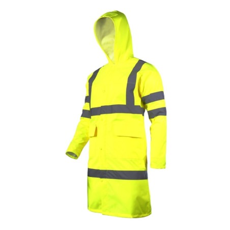LAHTI PRO Płaszcz Ostrzegawczy Przeciwdeszczowy Żółty M L4170102