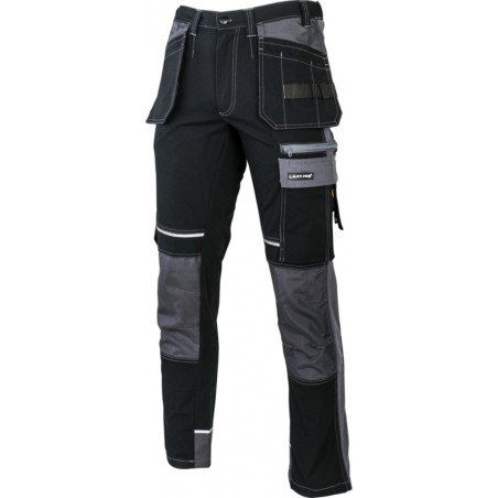 LAHTI PRO Spodnie Czarno-Szare ze Wzmocnieniami XL L4052004